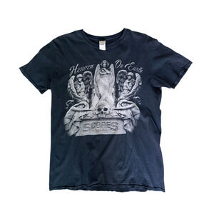 Vintage Y2K Scores Tampa “Heaven on Earth” Tee Angel & Skull Graphic Size L